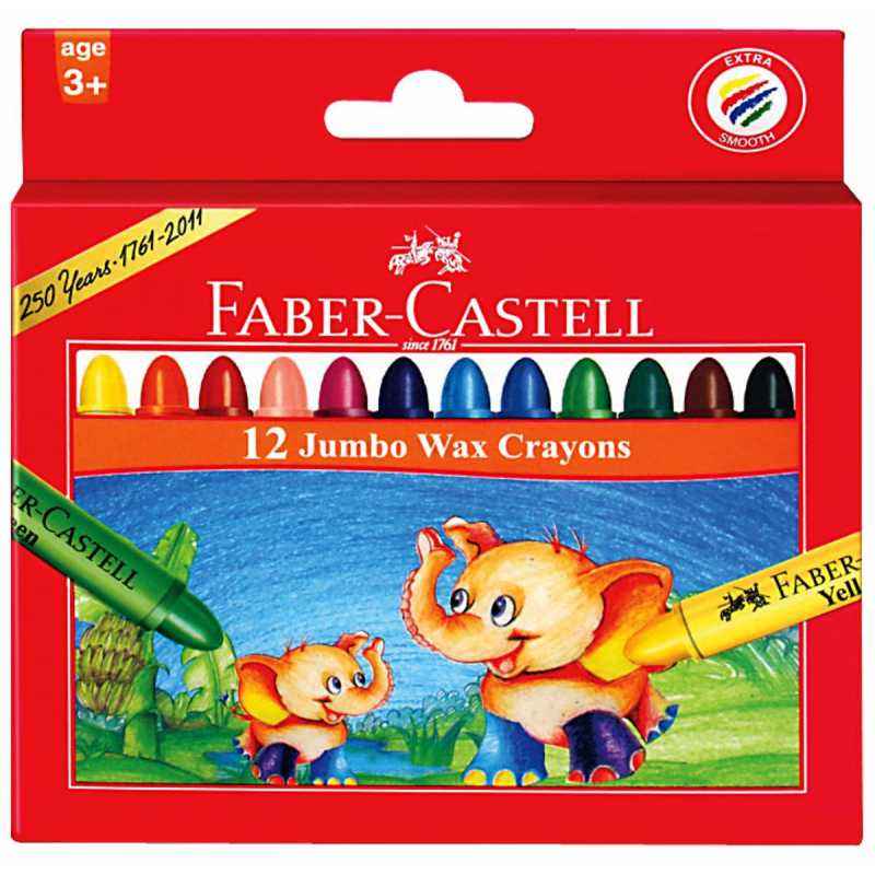 FC 12 JUMBO WAX CRAYONS