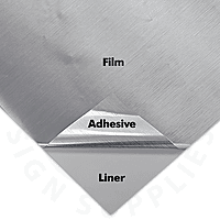 iohda Adhesive Film PET Falcon Silver Brushed | 48 in x 82 ft