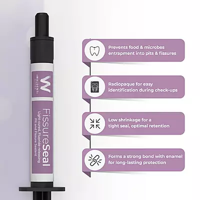 Waldent FissureSeal Pit & Fissure Sealant LC Waldent FissureSeal Pit & Fissure Sealant LC