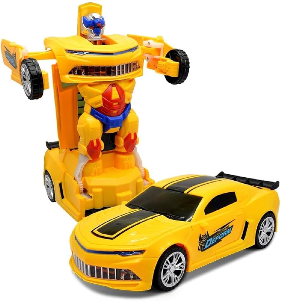 Flashing 2-in-1 Robot Race Car Vehicle