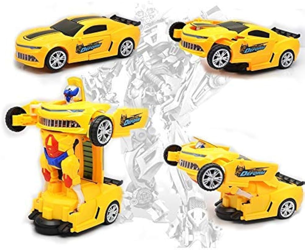 Flashing 2-in-1 Robot Race Car Vehicle