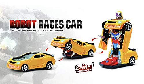 Flashing 2-in-1 Robot Race Car Vehicle