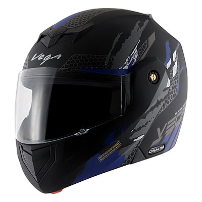 VEGA CRUX DX FLEX DULL BLACK M.BLUE C/V (M)