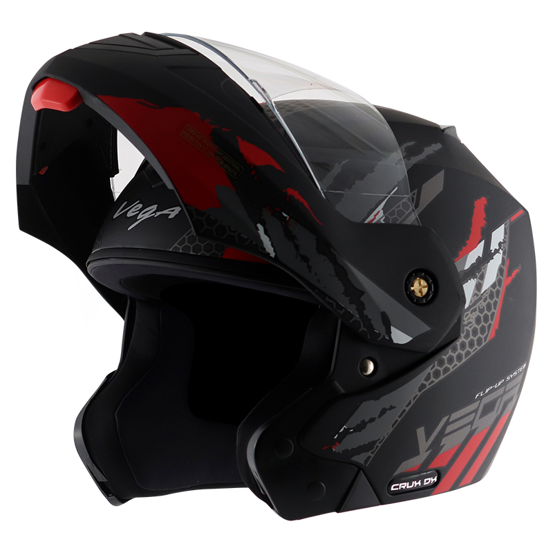VEGA CRUX DX FLEX DULL BLACK RED C/V (M)
