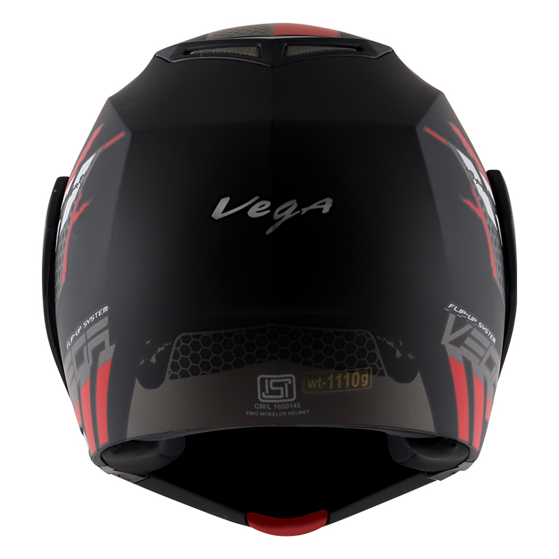 VEGA CRUX DX FLEX DULL BLACK RED C/V (M)