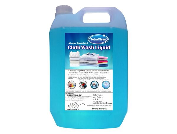 TetraClean Liquid Detergent cloth wash gel with Orange Fragrance (5L) TetraClean Liquid Detergent cloth wash gel with Orange Fragrance (5L)