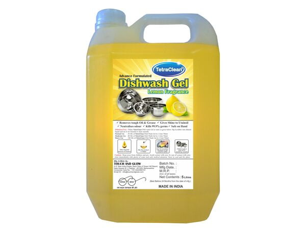Dish Washing Gel with Lemon Fragrance - 5 L Dish Washing Gel with Lemon Fragrance - 5 L