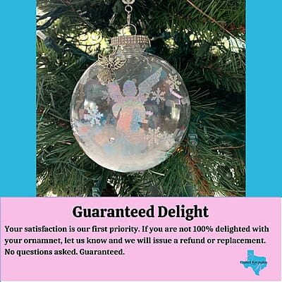 Exquisitely Detailed Angel Ornament, 2024 Sparkling Handcrafted Keepsake, Cherished Glittering Embellished Lasting Heirloom