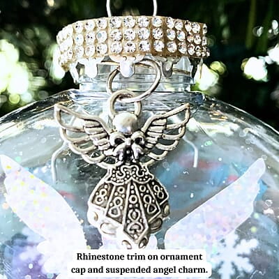 Exquisitely Detailed Angel Ornament, 2024 Sparkling Handcrafted Keepsake, Cherished Glittering Embellished Lasting Heirloom
