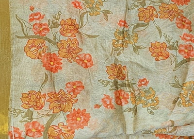 Floral Print Golden
