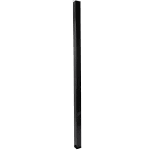 Fortress VERSAI 16 gauge 2" Residential Steel Posts-Gloss Black Fortress VERSAI 16 gauge 2" Residential Steel Posts-Gloss Black
