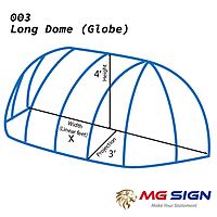 003 Long Dome Globe Awning (Frame only)