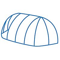 003 Long Dome Globe Awning (Frame only)