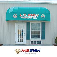 014 Waterfall Awning With Globed Ends (Frame only)