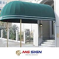 016 Globe Dome Awning With Sign Panel (Frame only)
