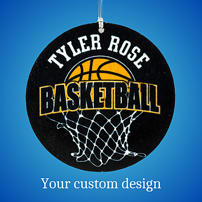 Custom Round Air Freshener – Tyler Rose Special Olympics Basketball Fundraiser front