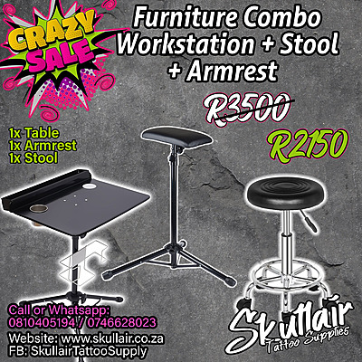 Furniture Combo (Workstation + Stool + Arm Rest)