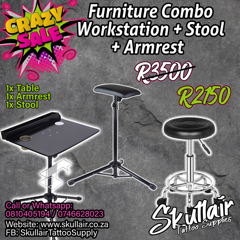 Furniture Combo (Workstation + Stool + Arm Rest) Furniture Combo (Workstation + Stool + Arm Rest)