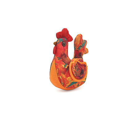 Gà Sung Túc Bố, Size Nhỏ - Thủ Công Nhồi Bông, Vải Cotton Gà Sung Túc Bố, Size Nhỏ - Thủ Công Nhồi Bông, Vải Cotton