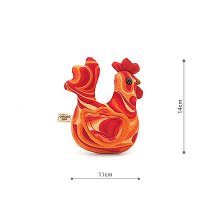 Gà Sung Túc Bố, Size Nhỏ - Thủ Công Nhồi Bông, Vải Cotton Gà Sung Túc Bố, Size Nhỏ - Thủ Công Nhồi Bông, Vải Cotton