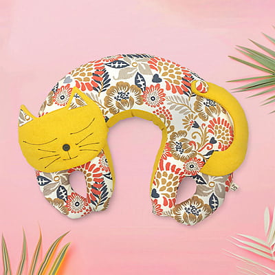 Gối Cổ Mèo - Thủ Công Nhồi Bông, Vải Cotton