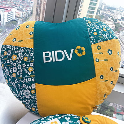 Gối Trái Tim BIDV To - Thủ Công Nhồi Bông
