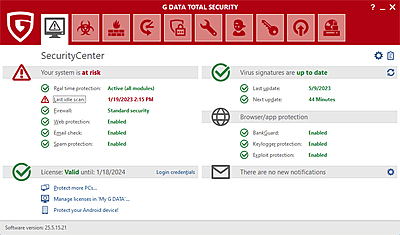 G DATA Toyal Security for 1 PC ESD New for 12 Months