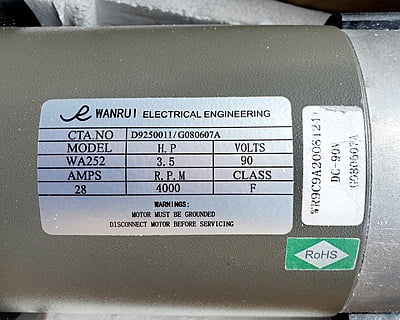 Sole F80 Treadmill Drive Motor - P/N G080607A - Sole F80 (580818) Sole F80 Treadmill Drive Motor - P/N G080607A - Sole F80 (580818)