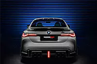 2021–2025 BMW M4 G82 / G83 BKSS Style Carbon Fiber Rear Diffuser with LED Light & Exhaust Tips