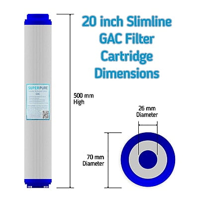 SUPERPURE 20 inch GAC Water Filter Replacement Cartridge SUPERPURE 20 inch GAC Water Filter Replacement Cartridge