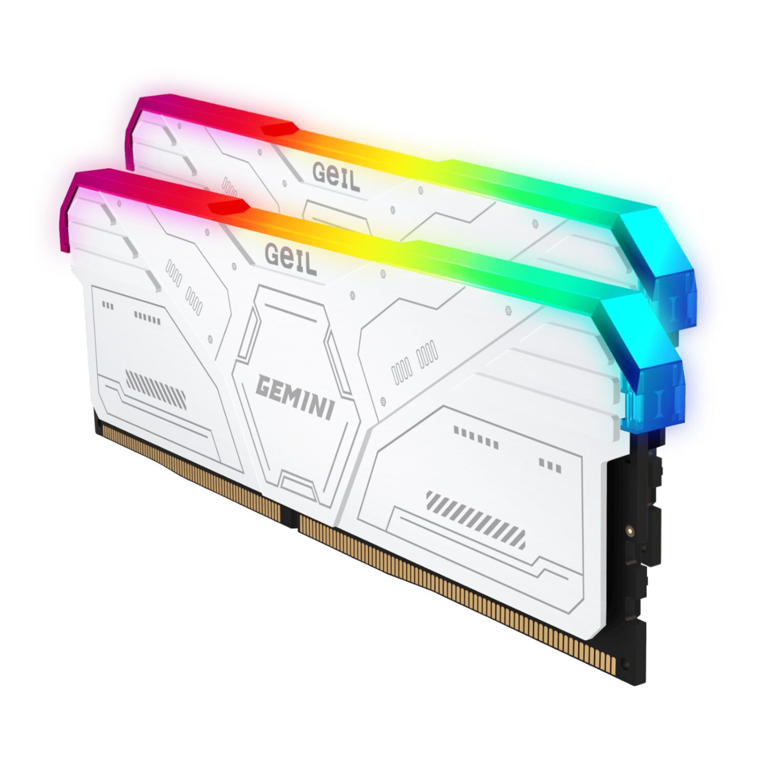 GeiL Gemini RGB 32GB KIT(2X16GB) 6000MHz DDR5 Desktop Gaming Memory – White