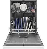 GE® GDF450PGRWW Dishwasher with Front Controls