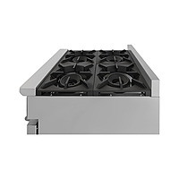 Estufa con horno 4 quemadores respaldo alto