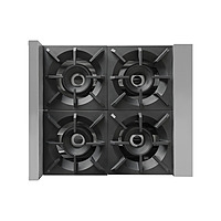 Estufa con horno 4 quemadores respaldo alto