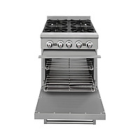 Estufa con horno 4 quemadores respaldo alto