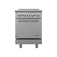 Estufa con horno 4 quemadores respaldo alto