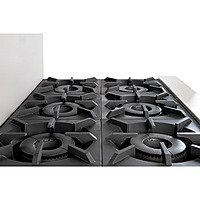 Estufa con horno gas LP 6 quemadores respaldo bajo GES-060-000 marca DRAGO