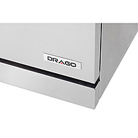 Estufa con horno gas LP 6 quemadores respaldo bajo GES-060-000 marca DRAGO