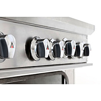 Estufa con horno gas LP 6 quemadores respaldo bajo GES-060-000 marca DRAGO
