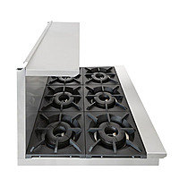 Estufa con horno gas LP 6 quemadores respaldo alto GES-060-010 marca DRAGO