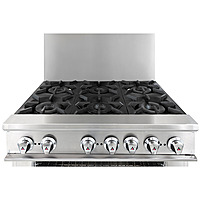 Estufa con horno gas LP 6 quemadores respaldo alto GES-060-010 marca DRAGO