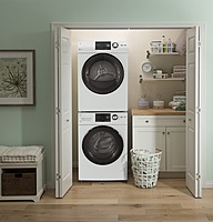 GE® GFD14ESSNWW ENERGY STAR® 24" 4.3 Cu.Ft. Front Load Vented Electric Dryer with Stainless Steel Basket