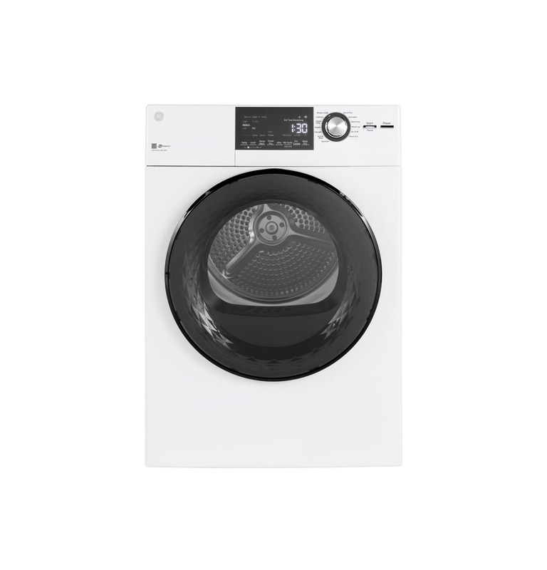 GE® GFD14ESSNWW ENERGY STAR® 24" 4.3 Cu.Ft. Front Load Vented Electric Dryer with Stainless Steel Basket
