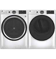 GE® GFD55GSSNWW ENERGY STAR® 7.8 cu. ft. Capacity Smart Front Load Gas Dryer with Sanitize Cycle