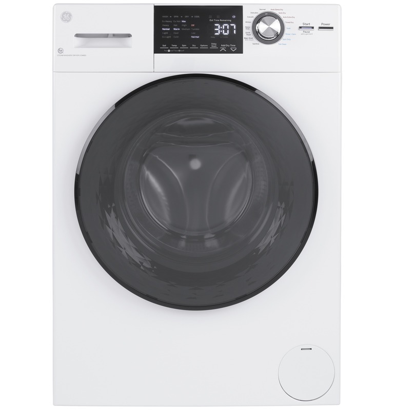 GE® GFQ14ESSNWW 24" 2.4 cu. ft. Capacity Front Load Washer/Condenser Dryer Combo GE® GFQ14ESSNWW 24" 2.4 cu. ft. Capacity Front Load Washer/Condenser Dryer Combo