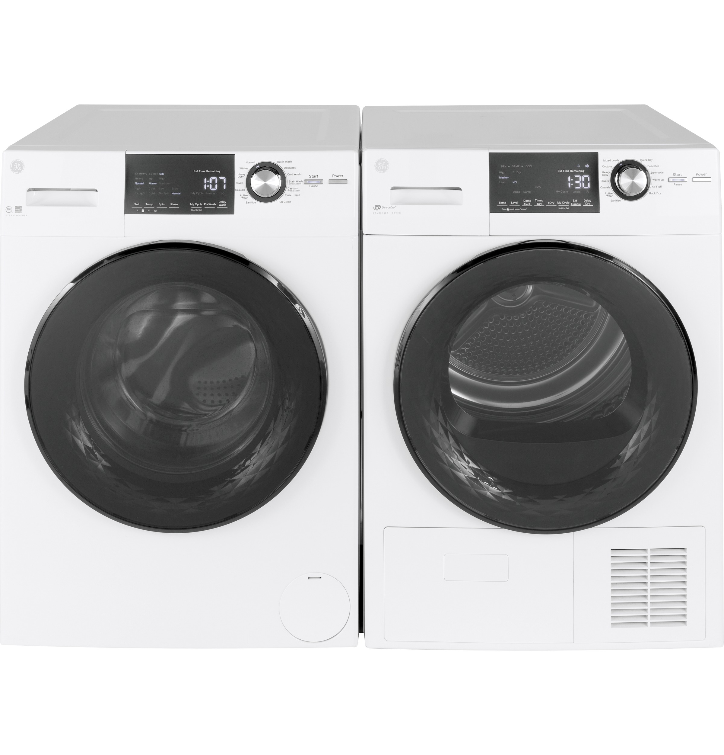 GE® GFT14ESSMWW ENERGY STAR® 24" 4.1 Cu.Ft. Front Load Ventless Condenser Electric Dryer GE® GFT14ESSMWW ENERGY STAR® 24" 4.1 Cu.Ft. Front Load Ventless Condenser Electric Dryer