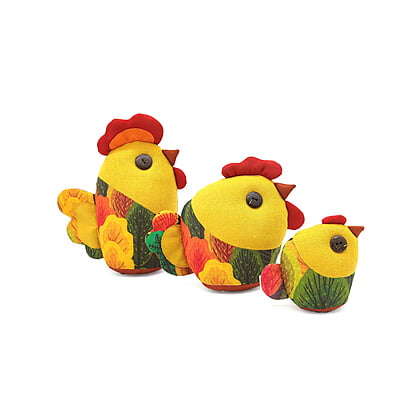 Gà An Nhiên Mẹ - Thủ Công Nhồi Bông, Vải Cotton Gà An Nhiên Mẹ - Thủ Công Nhồi Bông, Vải Cotton