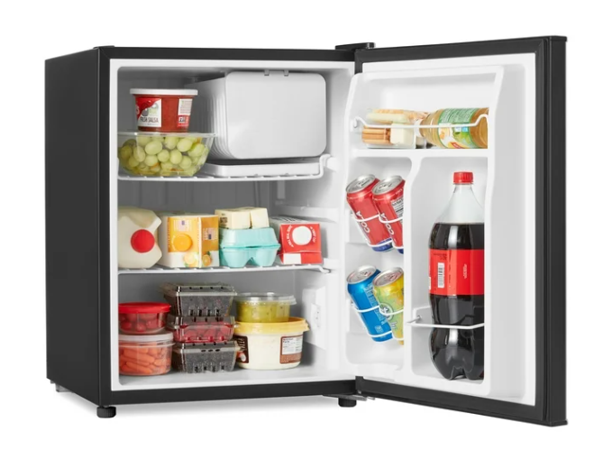 Galanz GL27BK 2.7 Cu ft Single Door Mini ENERGY STAR Fridge w/ Freezer