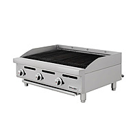 Asador 36 pulgadas Silver gas LP radiantes de acero inoxidable GPAS-03-00 marca DRAGO