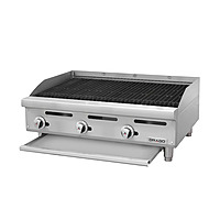 Asador 36 pulgadas Silver gas natural radiantes de acero inoxidable GNAS-03-00 marca DRAGO